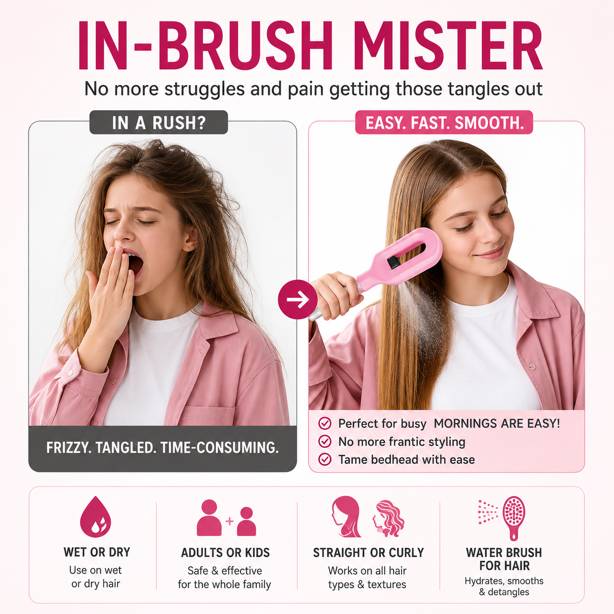 HydraComb™ 2-in-1 Hydrating Brush