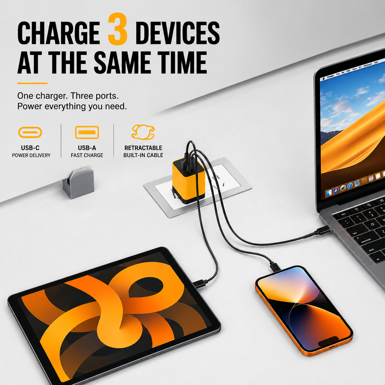 Aveli Pulse™ - 80W Fast Charging Adapter