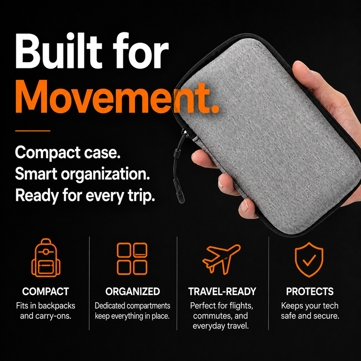Aveli CarryCore™ Tech Organizer