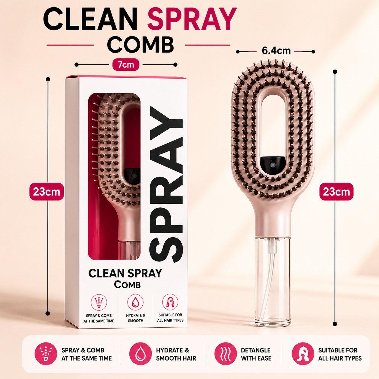 HydraComb™ 2-in-1 Hydrating Brush