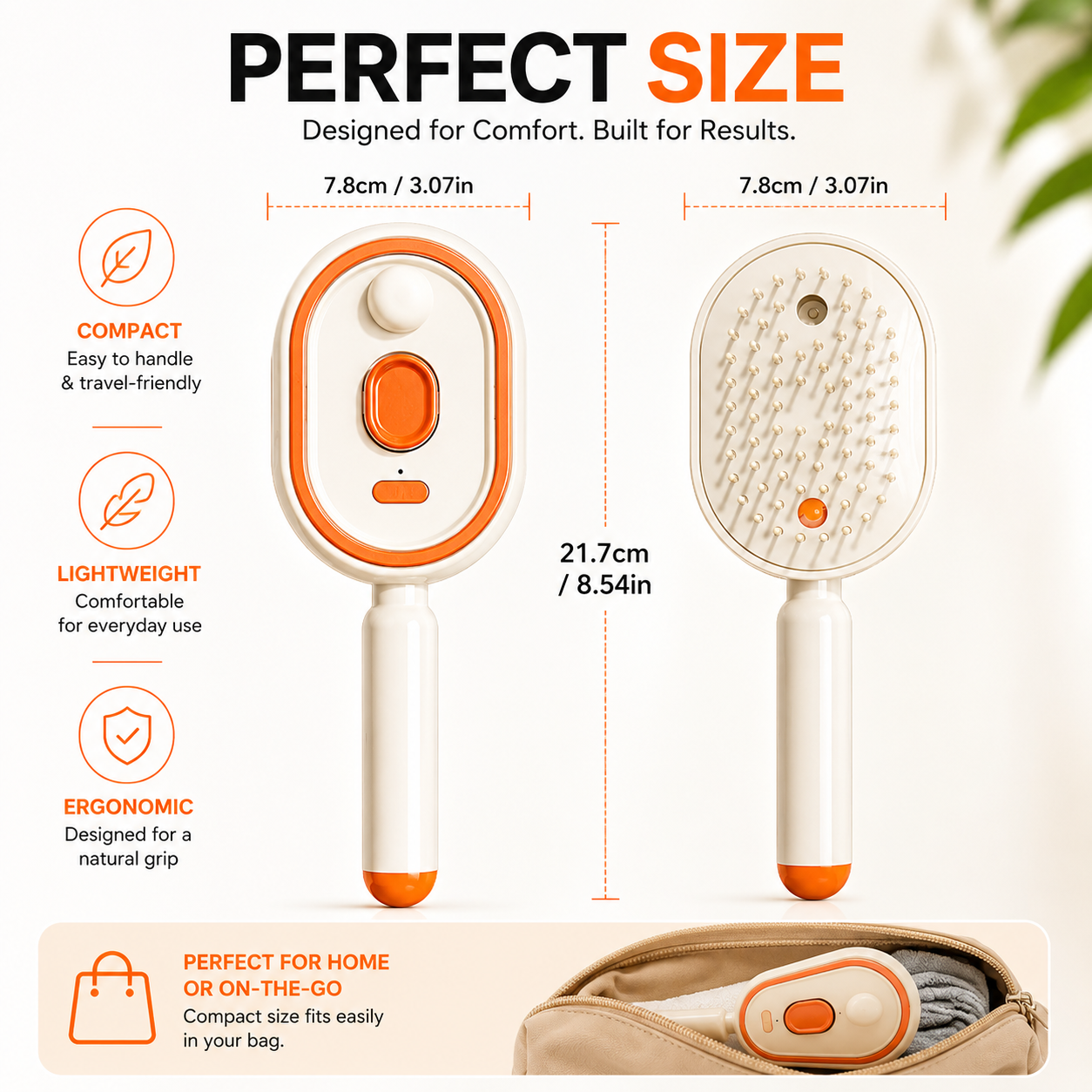 AuraMist™ 3-in-1 Steaming Brush