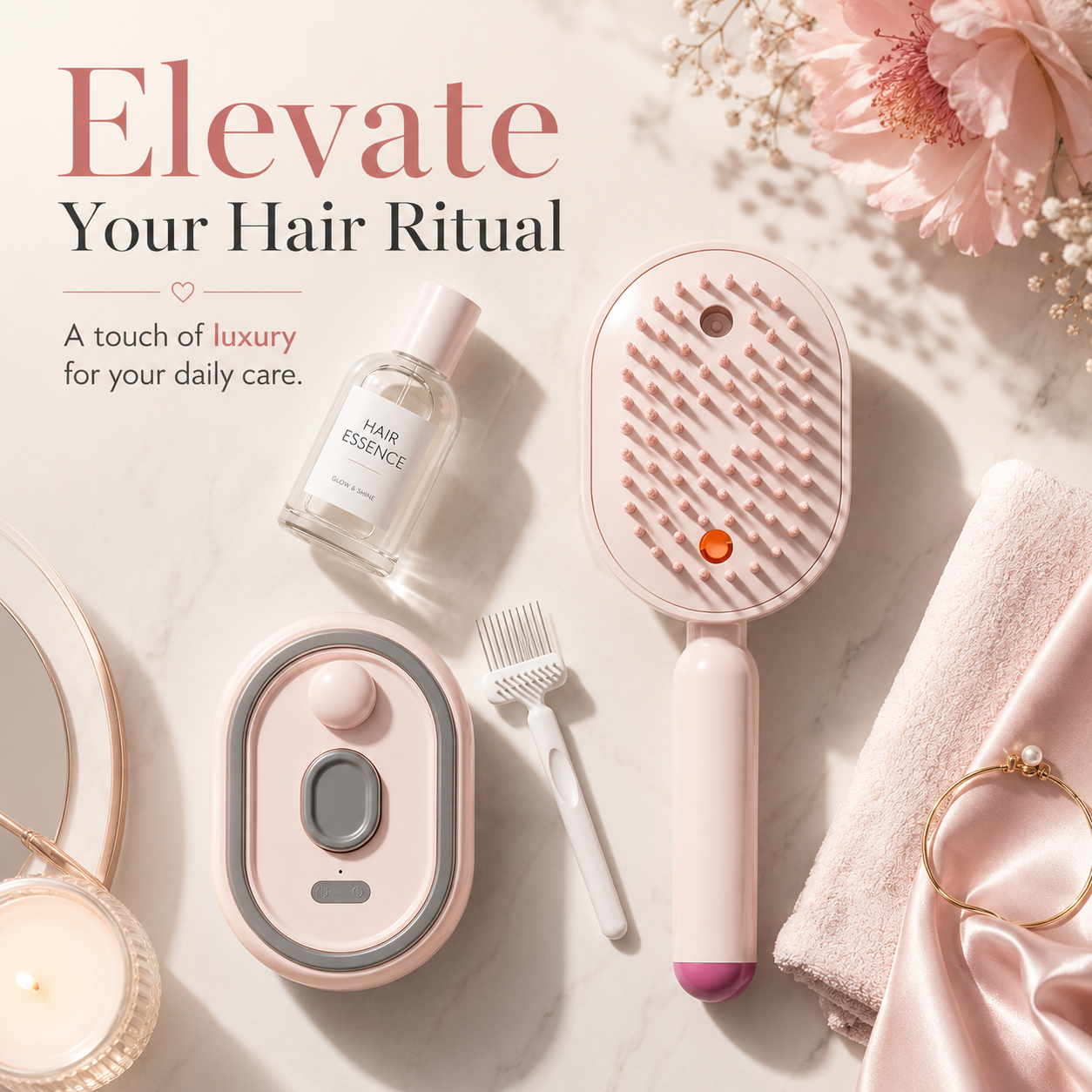 AuraMist™ 3-in-1 Steaming Brush