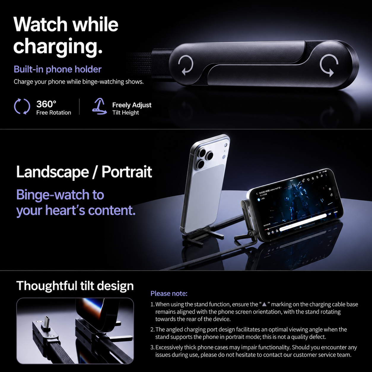 Aveli Pivot Cable - 240W Fast Charging