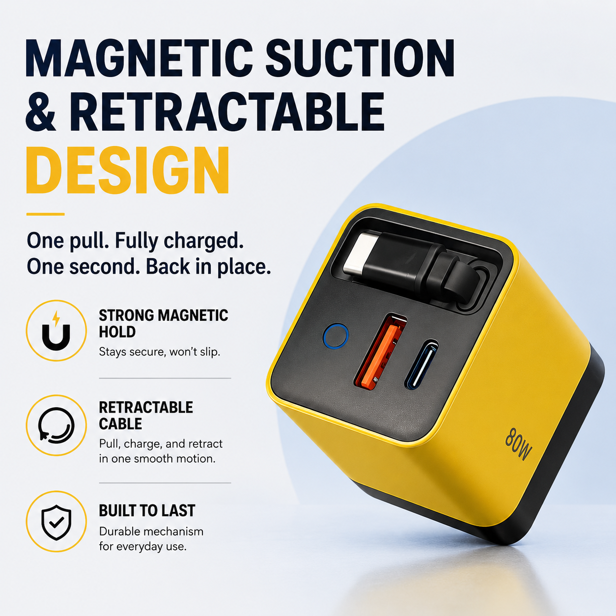 Aveli Pulse™ - 80W Fast Charging Adapter